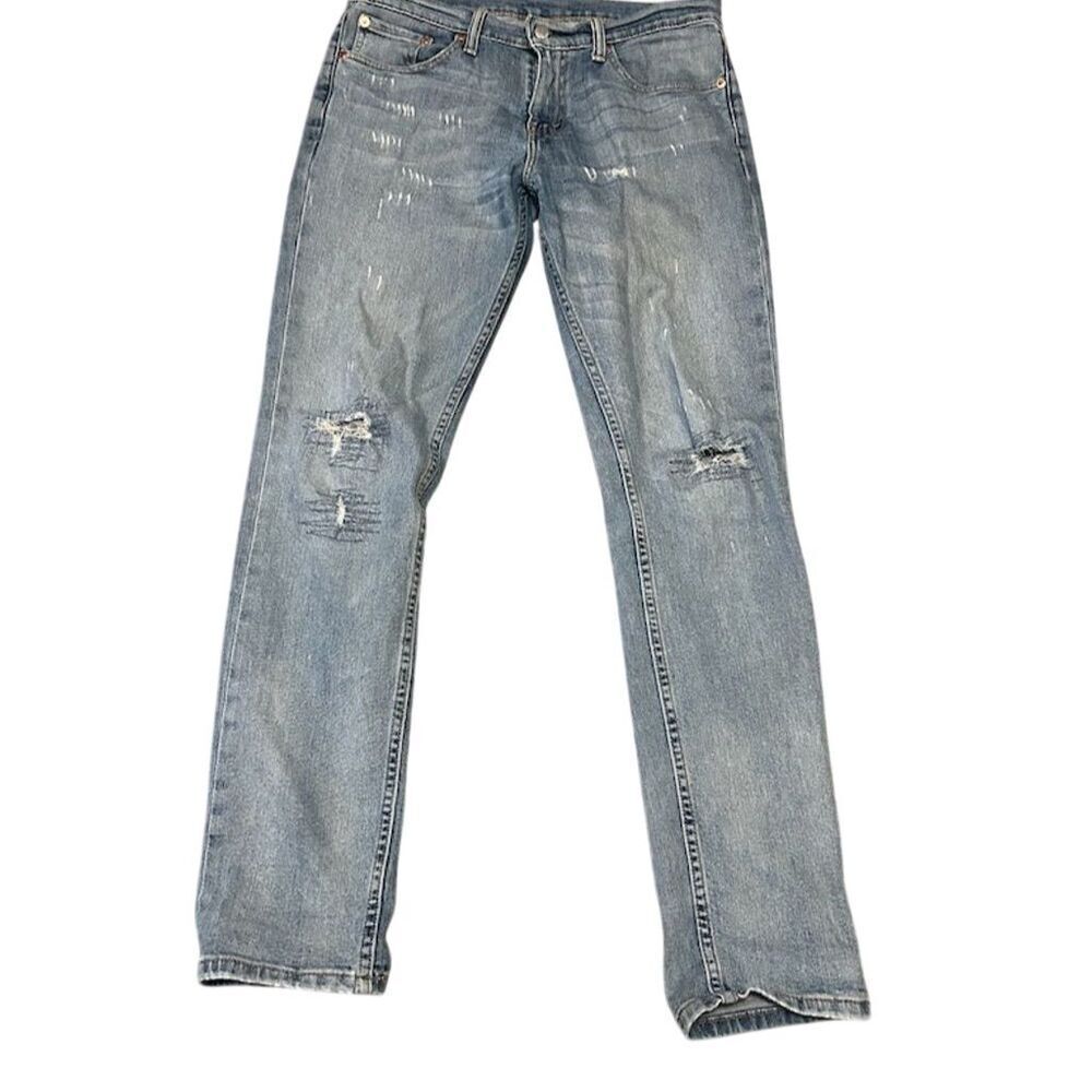 Levi's mens 511 Slim Fit Distressed Jeans Blue W29 L32
#049 - Picture 2 of 8